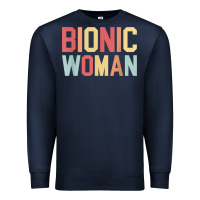 Navy bionic woman injury accident broken hip leg arm surgery t shirt Premium Sweatshirt - InspiraDesign