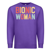 Purple bionic woman injury accident broken hip leg arm surgery t shirt Premium Sweatshirt - InspiraDesign