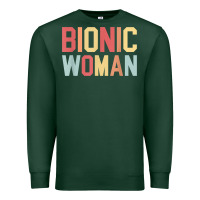 Sports Green bionic woman injury accident broken hip leg arm surgery t shirt Premium Sweatshirt - InspiraDesign