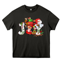 Asphalt christmas joy girl gnome Heavy Core Tee - CowGirlArtShop