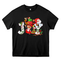 Black christmas joy girl gnome Heavy Core Tee - CowGirlArtShop