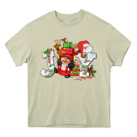 Christmas Joy Girl Gnome Heavy Core Tee | Teevron