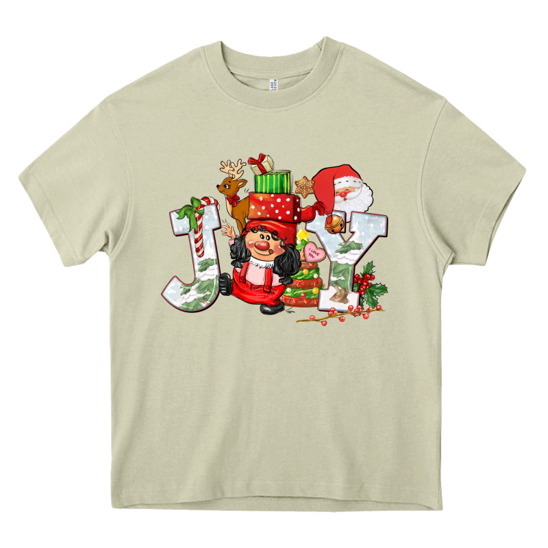 Christmas Joy Girl Gnome Heavy Core Tee by CowGirlArtShop | Teevron