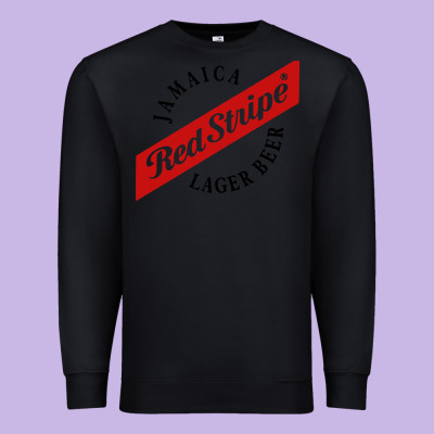 Jamaica Red Stripe Lager Beer Premium Sweatshirt Designed By Inspiradesign