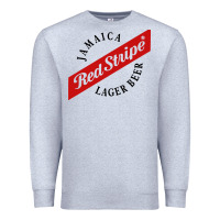 Heather Grey jamaica red stripe lager beer Premium Sweatshirt - InspiraDesign