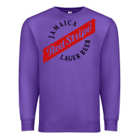 Purple jamaica red stripe lager beer Premium Sweatshirt - InspiraDesign