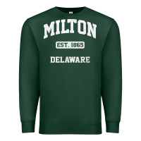 Sports Green milton delaware de vintage state athletic style t shirt Premium Sweatshirt - InspiraDesign