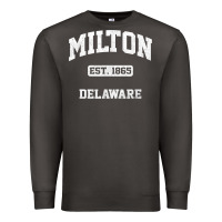 Smoke milton delaware de vintage state athletic style t shirt Premium Sweatshirt - InspiraDesign