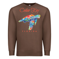 Chestnut Cedar Key Florida Watercolor Sea Turtle Sweatshirt Premium Sweatshirt - InspiraDesign