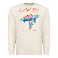 Sandshell Cedar Key Florida Watercolor Sea Turtle Sweatshirt Premium Sweatshirt - InspiraDesign