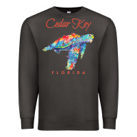 Smoke Cedar Key Florida Watercolor Sea Turtle Sweatshirt Premium Sweatshirt - InspiraDesign
