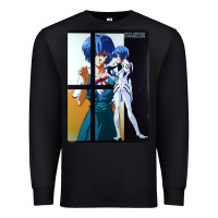 Black Neon Genesis Evangelion Rei Ayanami Premium Sweatshirt - InspiraDesign