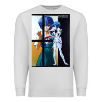Dove Grey Neon Genesis Evangelion Rei Ayanami Premium Sweatshirt - InspiraDesign