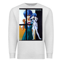 Oatmeal Heather Neon Genesis Evangelion Rei Ayanami Premium Sweatshirt - InspiraDesign