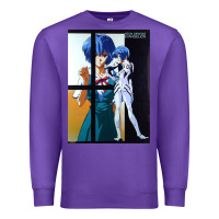 Purple Neon Genesis Evangelion Rei Ayanami Premium Sweatshirt - InspiraDesign