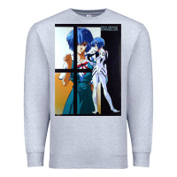 Heather Grey Neon Genesis Evangelion Rei Ayanami Premium Sweatshirt - InspiraDesign