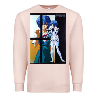 Pale Pink Neon Genesis Evangelion Rei Ayanami Premium Sweatshirt - InspiraDesign