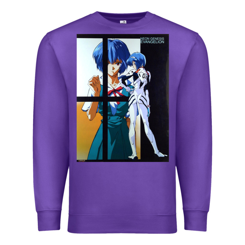 Neon Genesis Evangelion Rei Ayanami Premium Sweatshirt by InspiraDesign | Teevron