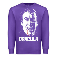 Purple dracula vampire classic horror flick white t shirt Premium Sweatshirt - InspiraDesign