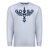 Heather Grey goose music Premium Sweatshirt - InspiraDesign