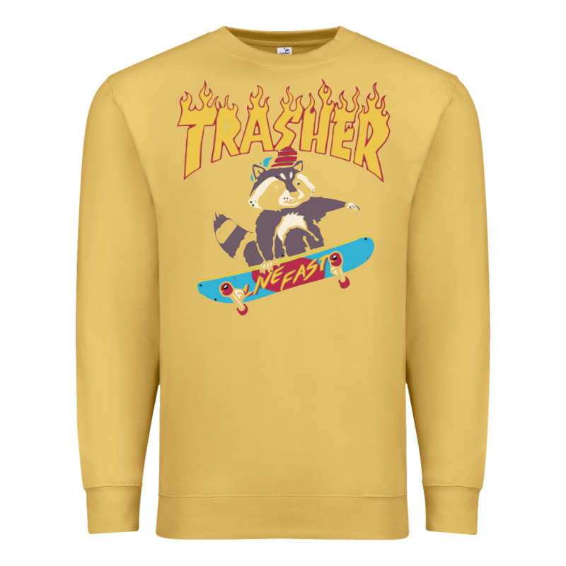 Trasher Premium Sweatshirt by InspiraDesign | Teevron