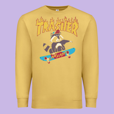 Trasher Premium Sweatshirt Designed By Inspiradesign