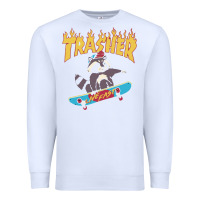 White trasher Premium Sweatshirt - InspiraDesign