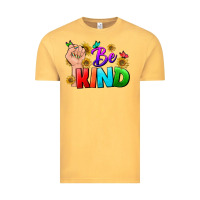 Vintage Mustard Be Kind LGBTQ+ Vintage Tee - BundleAndBundleShop
