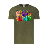 Vintage Olive Be Kind LGBTQ+ Vintage Tee - BundleAndBundleShop