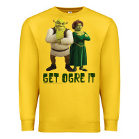 Lemon Shrek Fiona & Shrek Get Ogre It Text Poster Premium Sweatshirt - InspiraDesign