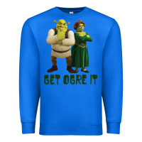 True Royal Shrek Fiona & Shrek Get Ogre It Text Poster Premium Sweatshirt - InspiraDesign