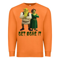 Carrot Shrek Fiona & Shrek Get Ogre It Text Poster Premium Sweatshirt - InspiraDesign