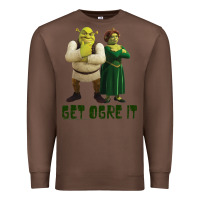 Chestnut Shrek Fiona & Shrek Get Ogre It Text Poster Premium Sweatshirt - InspiraDesign