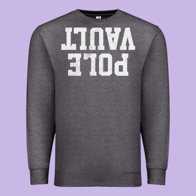 Pole Vault T Shirt Upside Down Funny Pole Vault Jumper Shirt Premium Sweatshirt Designed By Inspiradesign