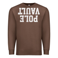 Chestnut pole vault t shirt upside down funny pole vault jumper shirt Premium Sweatshirt - InspiraDesign