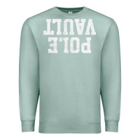 Seafoam pole vault t shirt upside down funny pole vault jumper shirt Premium Sweatshirt - InspiraDesign