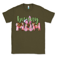 Army Green Happy Easter Bunny Mom Classic Tee - CowGirlArtShop