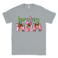 Heather Grey Happy Easter Bunny Mom Classic Tee - CowGirlArtShop
