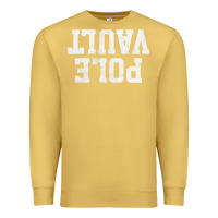 Antique Gold pole vault t shirt upside down funny pole vault jumper shirt Premium Sweatshirt - InspiraDesign
