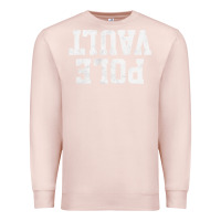Pale Pink pole vault t shirt upside down funny pole vault jumper shirt Premium Sweatshirt - InspiraDesign