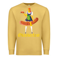 Antique Gold barmaid oktoberfest funny german woman dirndl bratwurst t shirt Premium Sweatshirt - InspiraDesign