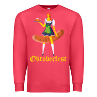 Cardinal barmaid oktoberfest funny german woman dirndl bratwurst t shirt Premium Sweatshirt - InspiraDesign