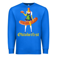 True Royal barmaid oktoberfest funny german woman dirndl bratwurst t shirt Premium Sweatshirt - InspiraDesign