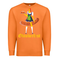 Carrot barmaid oktoberfest funny german woman dirndl bratwurst t shirt Premium Sweatshirt - InspiraDesign