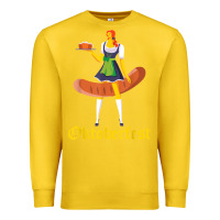 Lemon barmaid oktoberfest funny german woman dirndl bratwurst t shirt Premium Sweatshirt - InspiraDesign