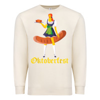 Sandshell barmaid oktoberfest funny german woman dirndl bratwurst t shirt Premium Sweatshirt - InspiraDesign