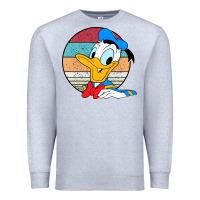 Heather Grey Donald duck funny Premium Sweatshirt - InspiraDesign