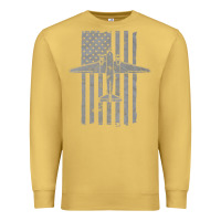 Antique Gold C-47 Skytrain Wwii Transport Airplane Vintage Flag Premium Sweatshirt - InspiraDesign