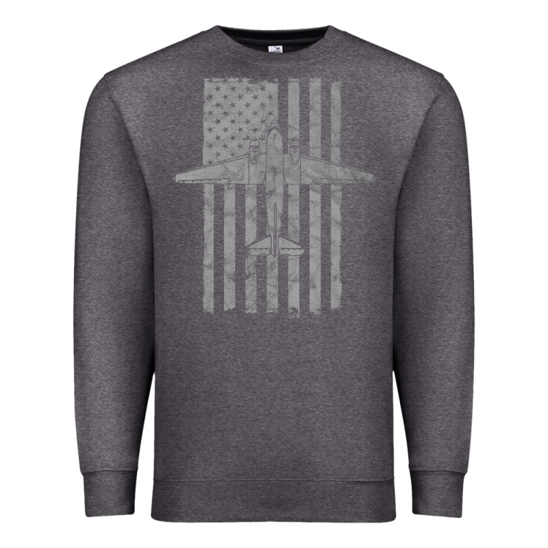 C-47 Skytrain Wwii Transport Airplane Vintage Flag Premium Sweatshirt by InspiraDesign | Teevron