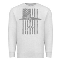 Oatmeal Heather C-47 Skytrain Wwii Transport Airplane Vintage Flag Premium Sweatshirt - InspiraDesign